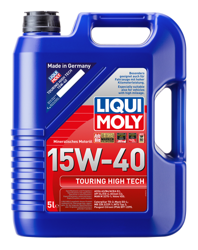 LIQUI MOLY 15W-40 DIESEL OIL TOURING HIGH TECH 5LT