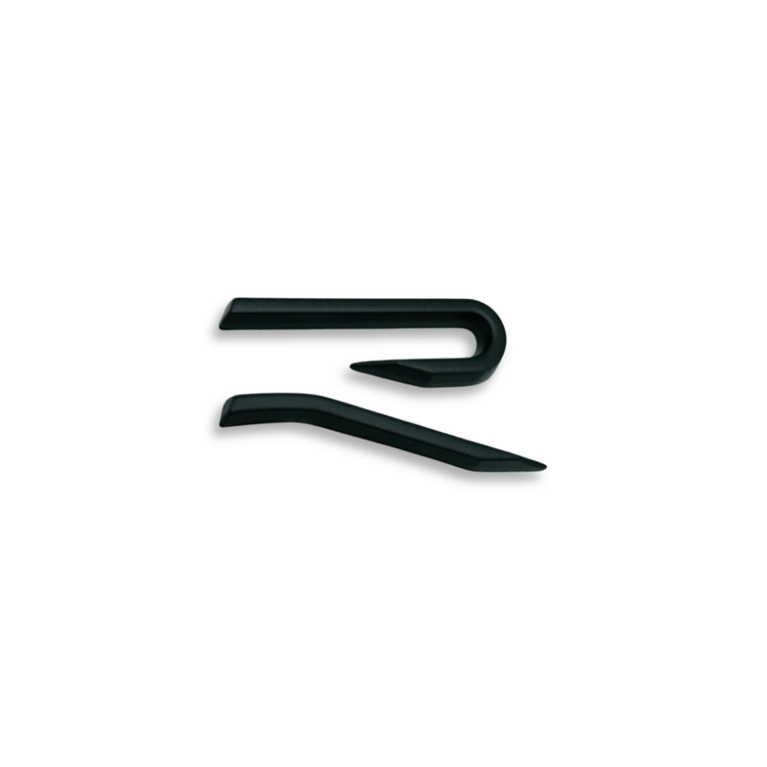 R BLACK REAR BADGE (non oem)