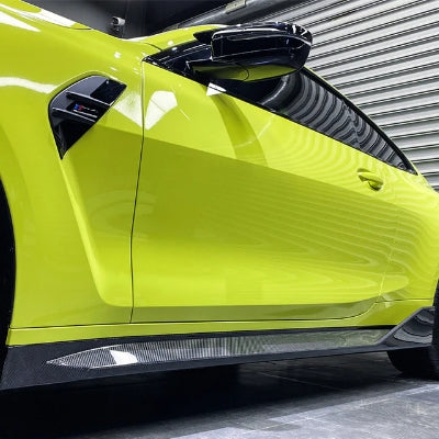 BM G82 M PERFORMANCE GLOSS BLACK SIDE SKIRT EXTENSIONS (non oem)