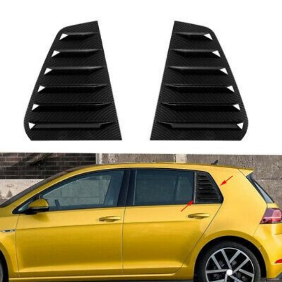 GOLF 7 GLOSS BLACK WINDOW LOUVERS (non oem)