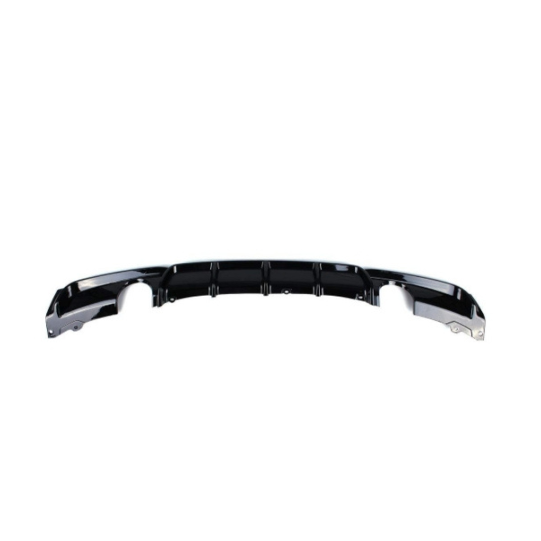 BM F30 GLOSS BLACK REAR DIFFUSER DOUBLE OUTLET EXHAUST (non oem)