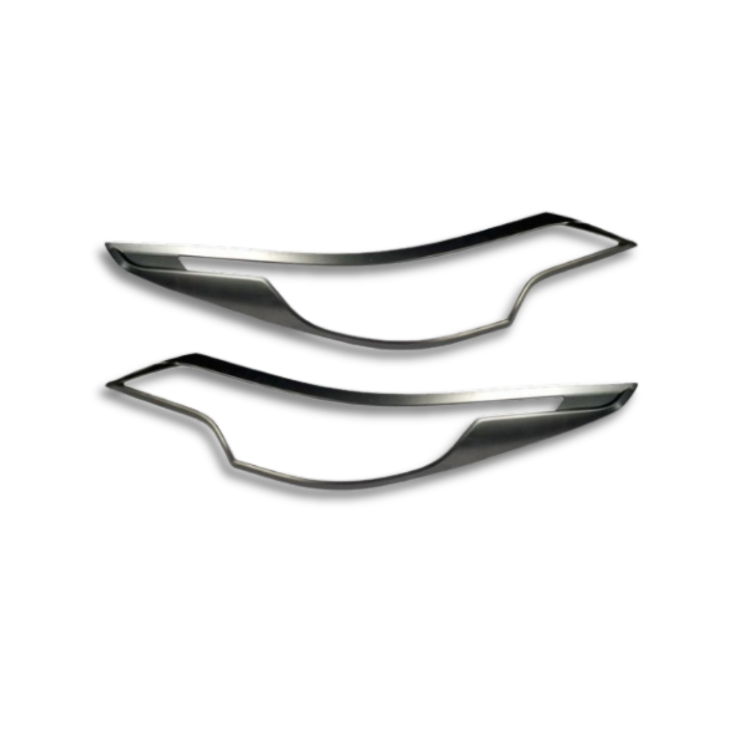 TOYOTA FORTUNER MATTE BLACK HEADLIGHT TRIMS MODEL 2016+ (non oem)