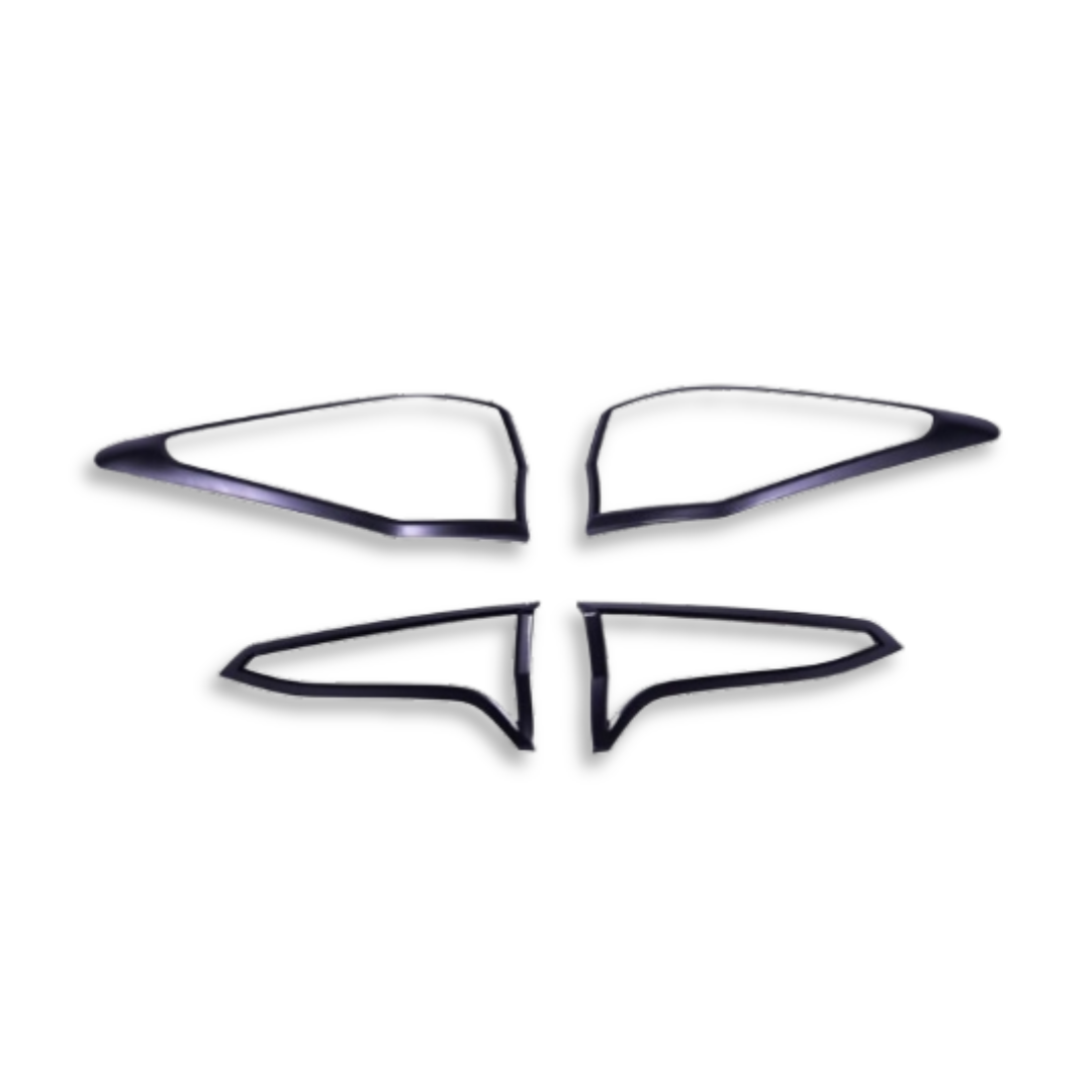 TOYOTA FORTUNER MATTE BLACK TAIL LIGHT TRIMS MODEL 2016+(non oem)