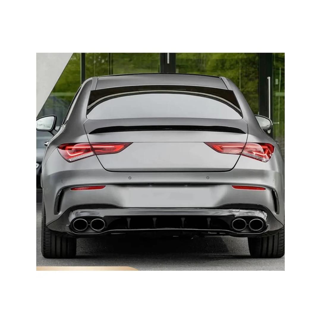 MERC W177 SEDAN BOOT SPOILER GLOSS BLACK (non oem)