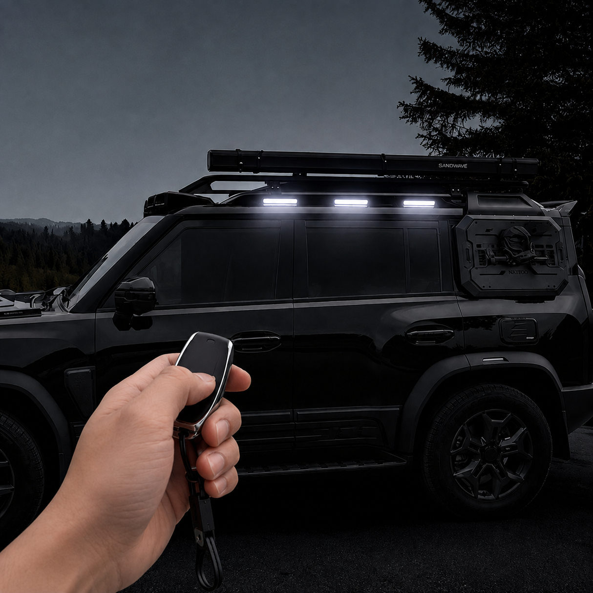 JETOUR T2 SIDE ROOF RAIL LED KIT (non oem)