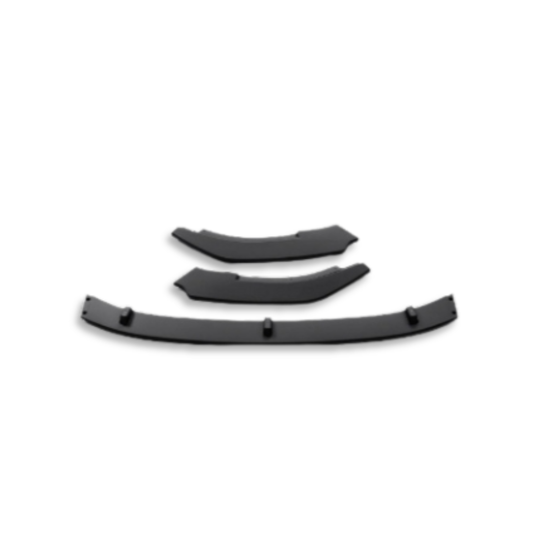 POLO 8 3PC GLOSS BLACK FRONT LIP SPOILER (non oem)