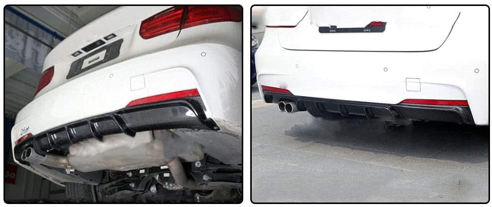 BM F30 CARBON FIBRE REAR DIFFUSER SINGLE OUTLET EXHAUST (non oem)