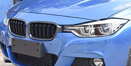 BM F30 DOUBLE SLAT GLOSS BLACK KIDNEY GRILLS (non oem)