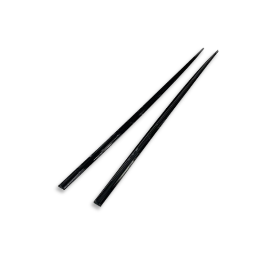 POLO 8 STICK-ON GLOSS BLACK SIDE SKIRTS (non oem)