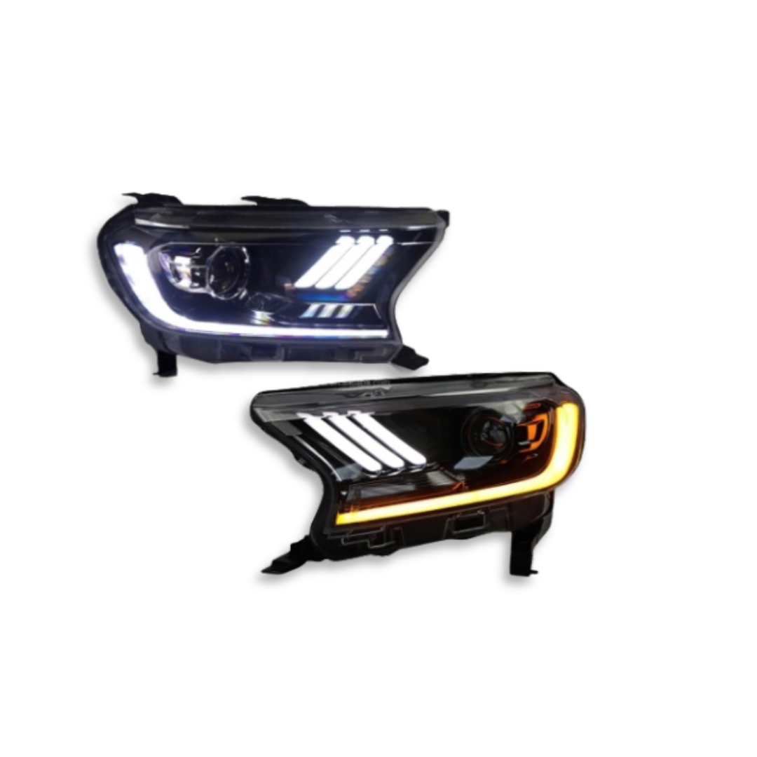 RANGER T7/T8 MUSTANG STYLE LED HEAD LIGHTS MODEL 2016-2019 (non oem)