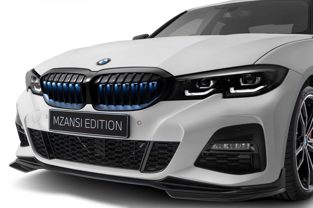 BM G20 PRE-LCI M PERFORMANCE MZANSI STYLE - GLOSS BLACK FRONT LIP SPOILER (non oem)