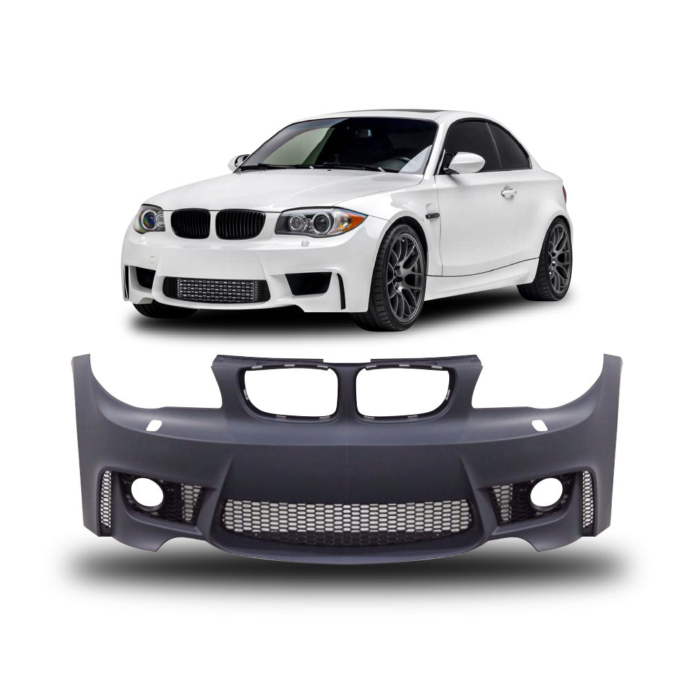BM E82 / E87 1 M STYLE FRONT BUMPER (NON OEM) WITH PDC CUTOUTS