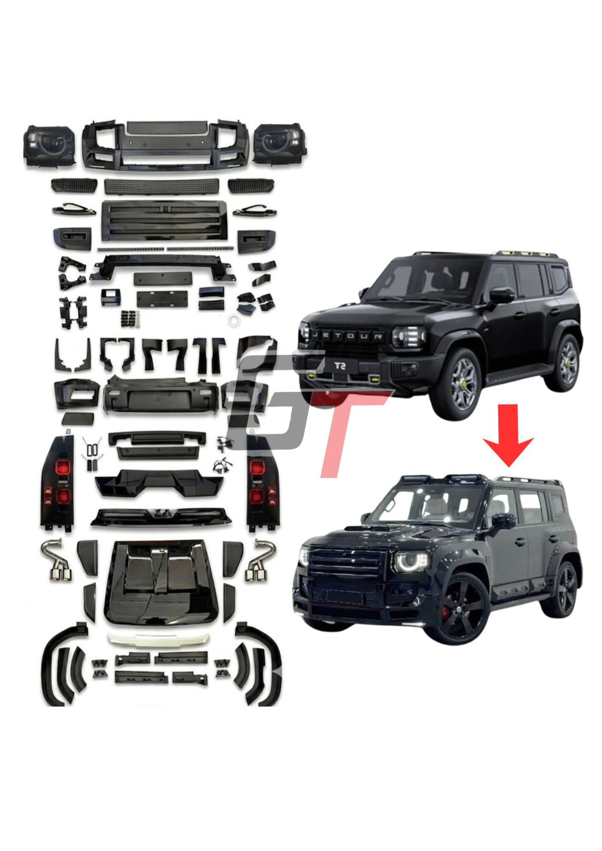 JETOUR T2 DEFENDER STYLE BODY KIT (non oem)
