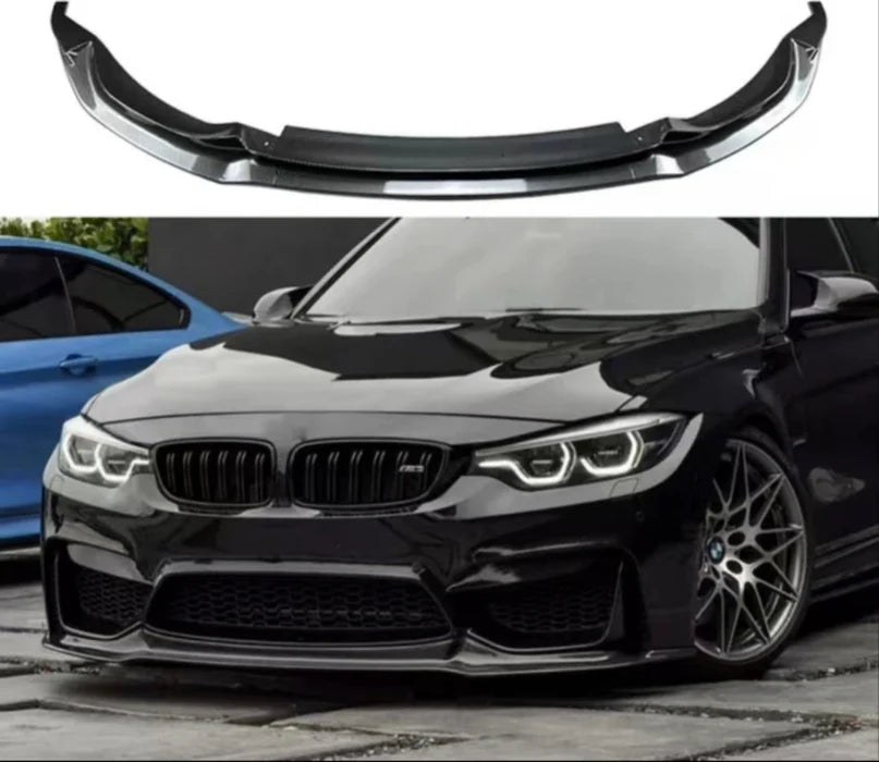 BM F80/F82 V-STYLE 3PC GLOSS BLACK FRONT LIP (non oem)
