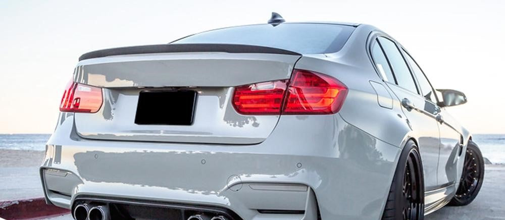 BM F30/F80 M3 STYLE CARBON FIBRE BOOT SPOILER (non oem)