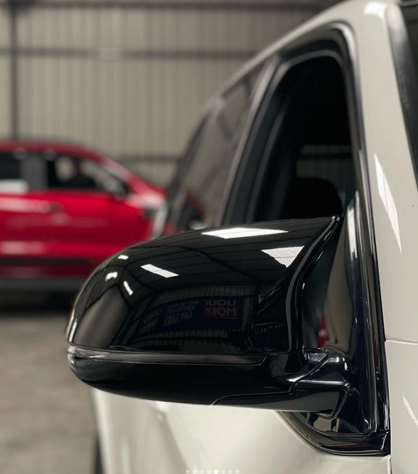 BM F15/F16 M4 STYLE GLOSS BLACK MIRROR COVERS (non oem)