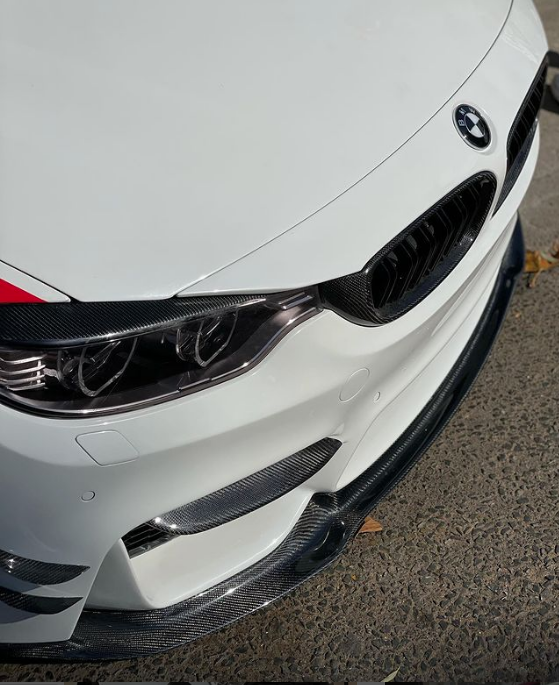BM F80/F82/F83 M3/M4 CARBON FIBRE UPPER SPLITTERS (non oem)
