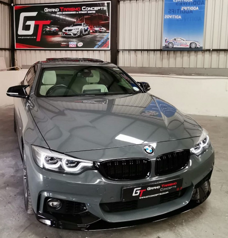 BM F32/F33 DOUBLE SLAT GLOSS BLACK KIDNEY GRILLS (non oem)