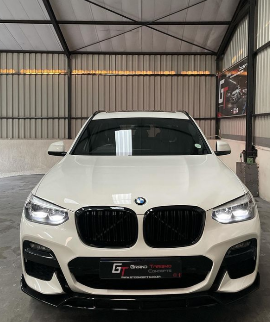 BM G01 X3 PRE-FACE GLOSS BLACK FRONT LIP SPOILER (non oem)