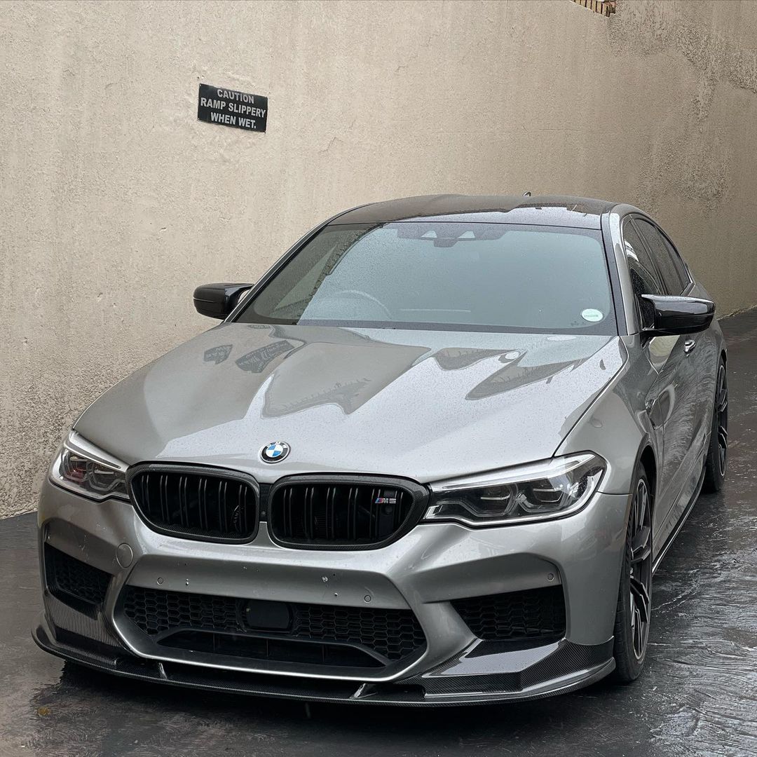 BM F90 M5 3D STYLE CARBON FIBRE FRONT LIP SPOILER (non oem)