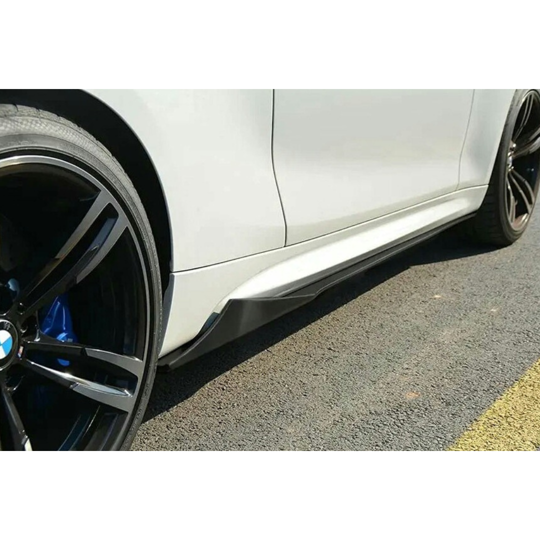 BM F22/F87 MTC STYLE GLOSS BLACK SIDE SKIRT EXTENSIONS (non oem)