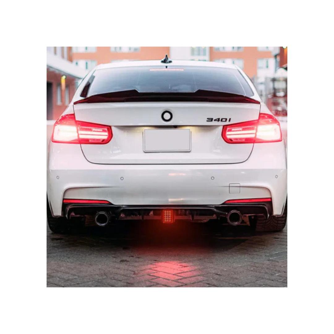 BM F30 F1 INSPIRED GLOSS BLACK REAR DIFFUSER-335i-340i (non oem)