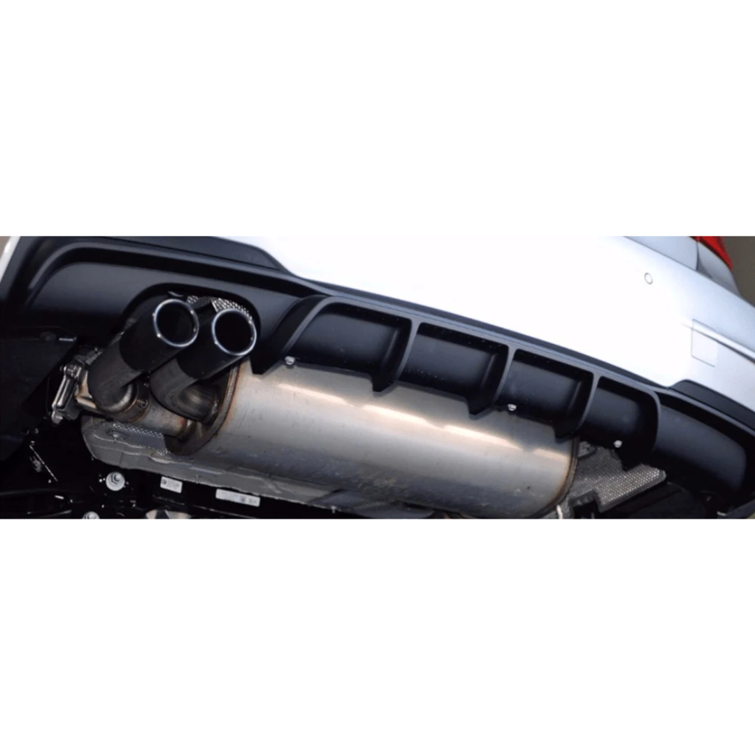 BM F30 GLOSS BLACK REAR DIFFUSER SINGLE OUTLET EXHAUST (non oem)