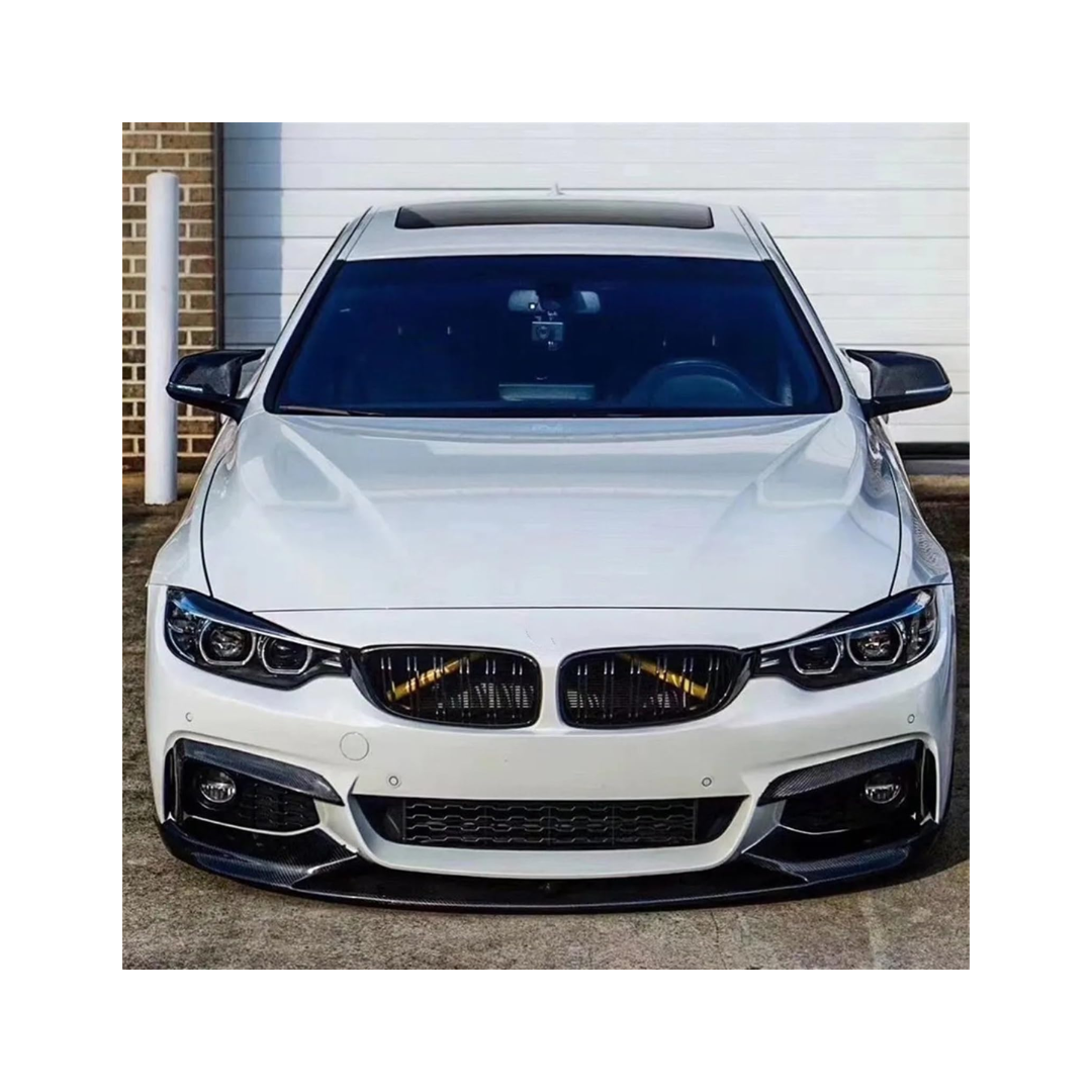 BM F32/F33 4PC M-PERFORMANCE GLOSS BLACK FRONT LIP SPOILER (non oem)