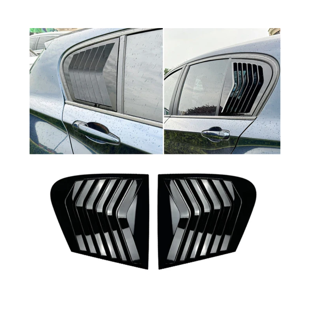 BM F20 GLOSS BLACK WINDOW LOUVERS (non oem)
