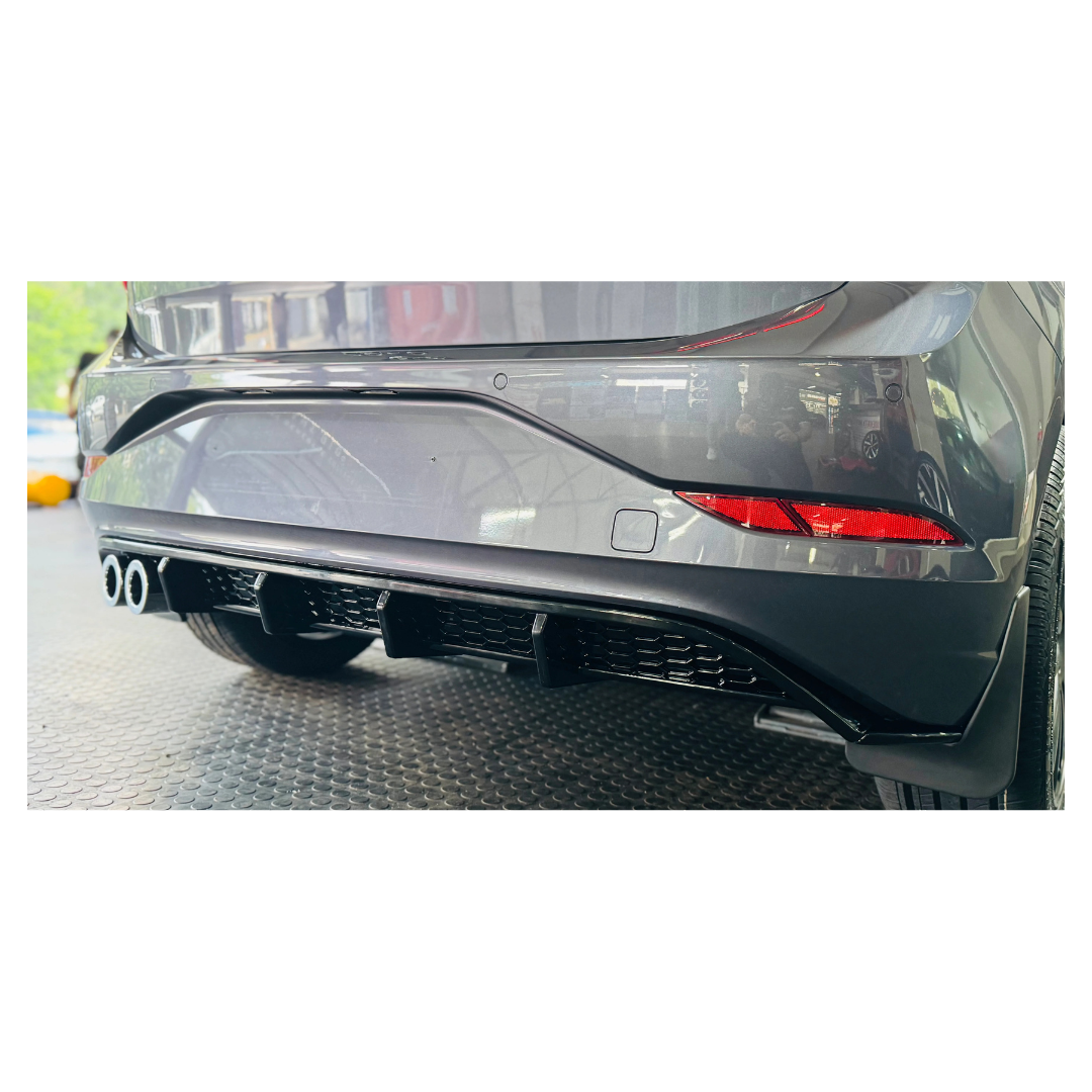 POLO 8 TSI TO GTI GLOSS BLACK REAR DIFFUSER (non oem)