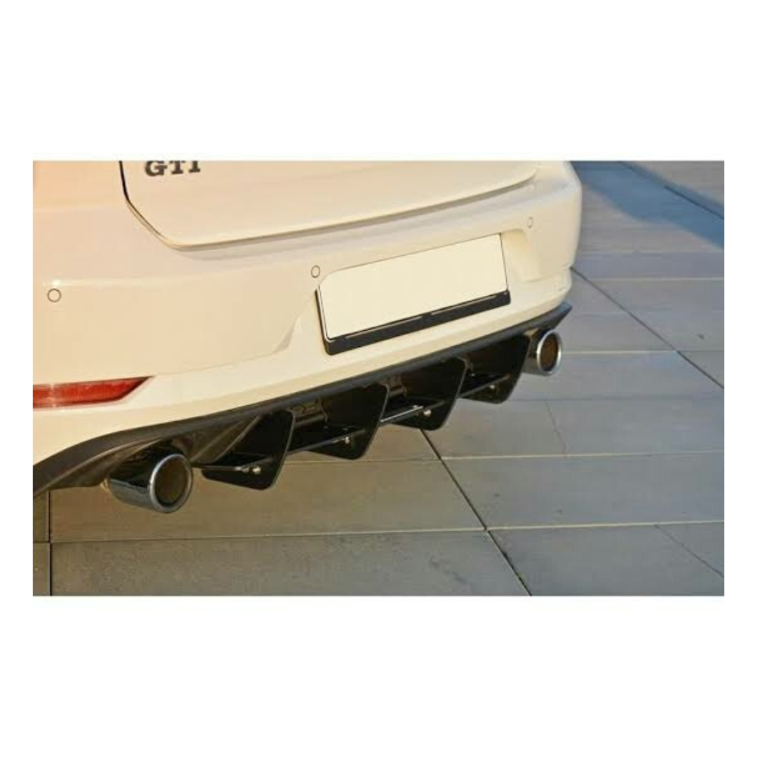 GOLF 7 GTI MAXTON STYLE ADD ON REAR DIFFUSER (non oem)