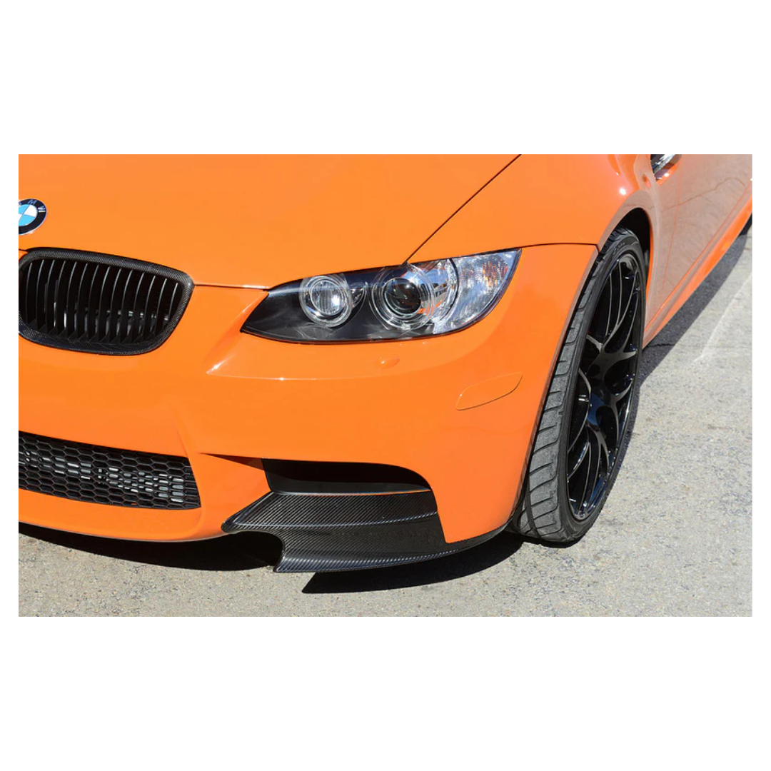 BM E92/E93 M3 GLOSS BLACK FRONT BUMPER SPLITTERS (non oem)