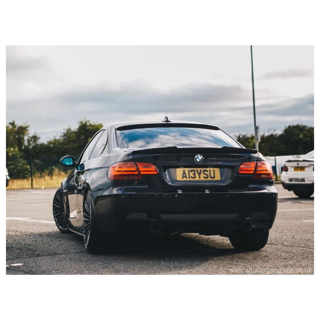 BM E92 M4 STYLE GLOSS BLACK BOOT SPOILER (non oem)