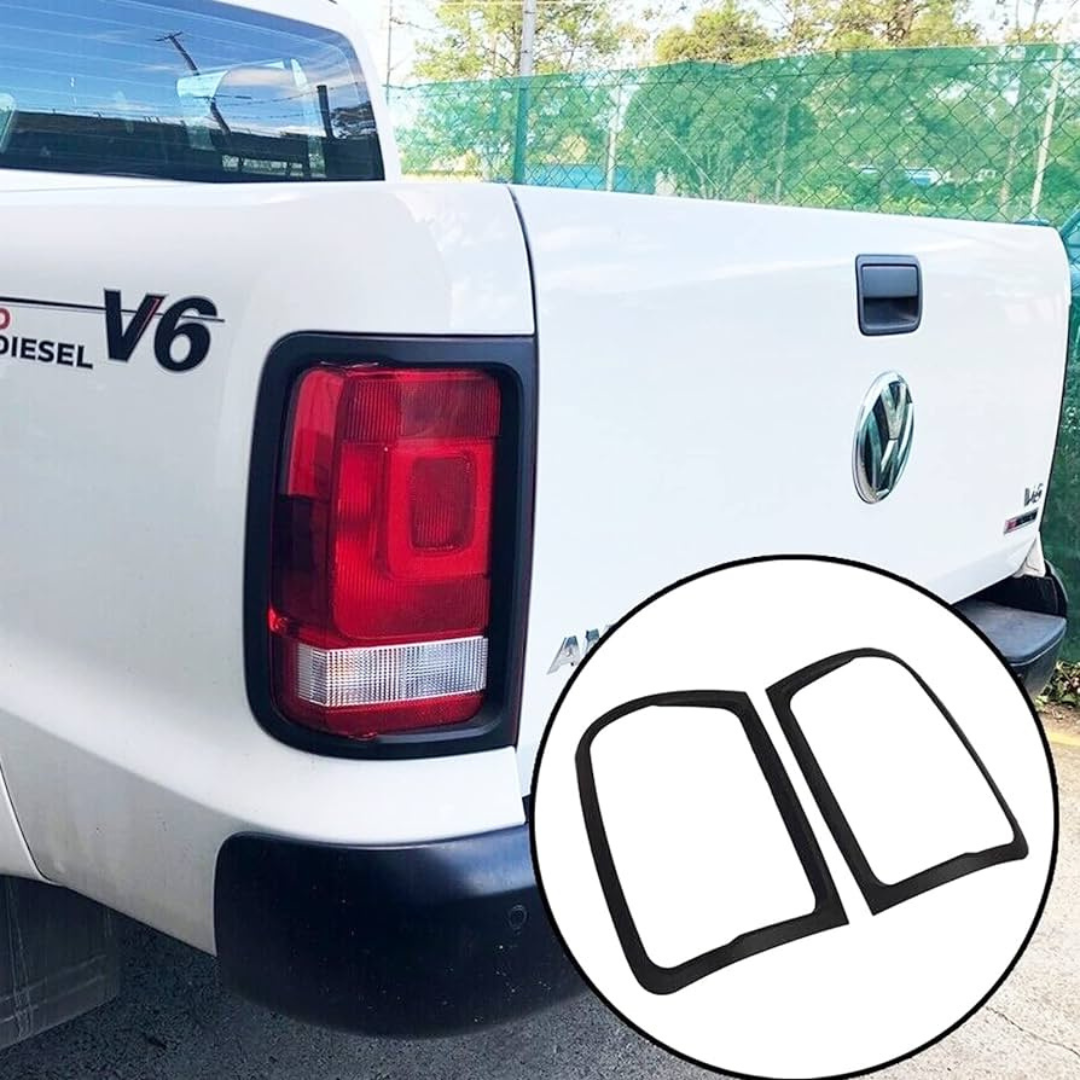 AMAROK MATTE BLACK TAIL LIGHT TRIMS (non oem)