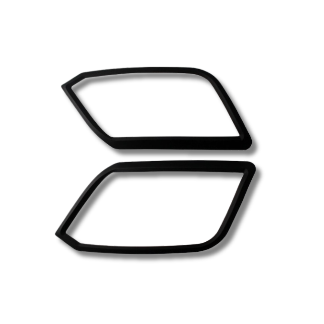 AMAROK MATTE BLACK HEADLIGHT TRIMS-LED SPEC (non oem)