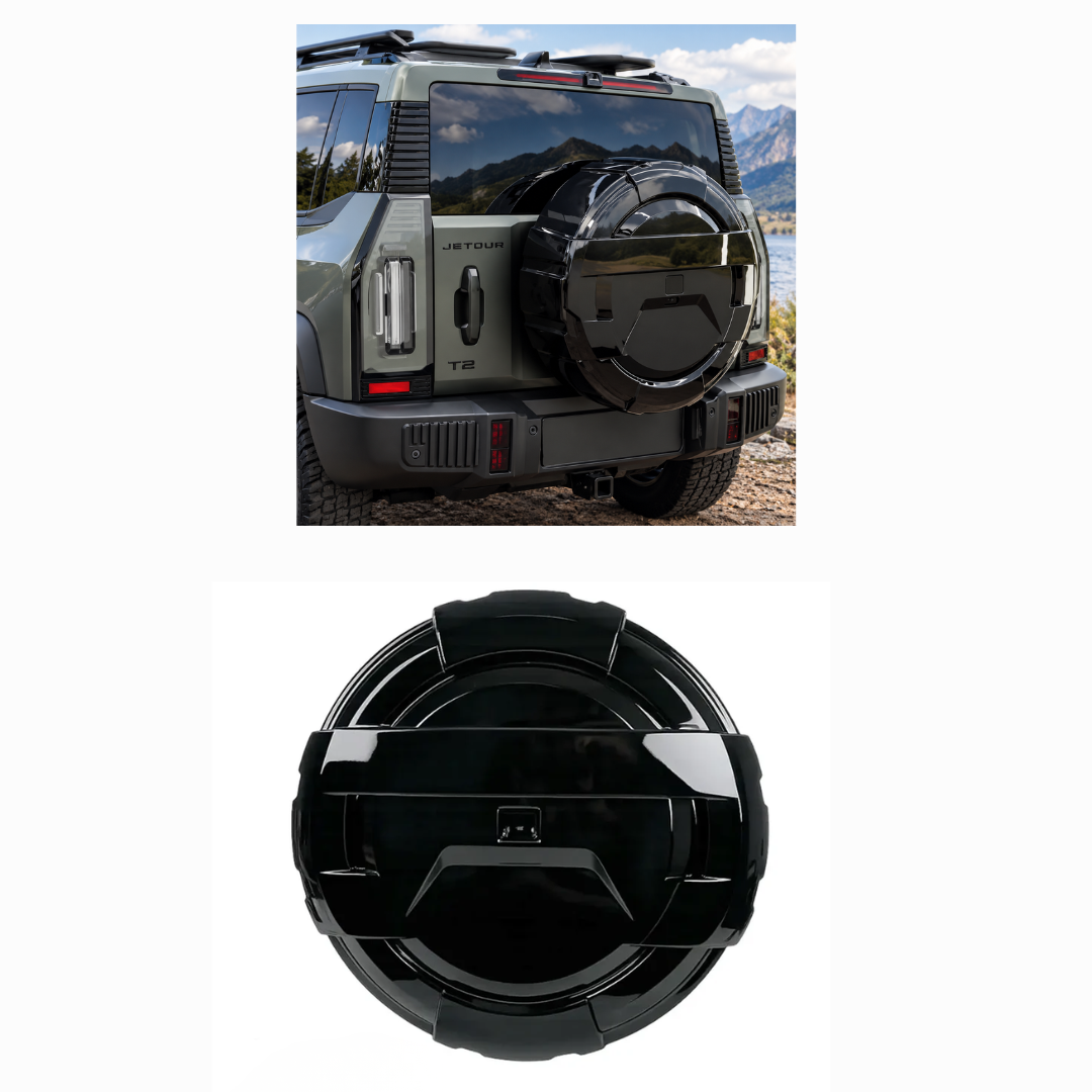JETOUR T2 SPARE WHEEL COVER - STEALTH EDITION GLOSS BLACK (non oem)
