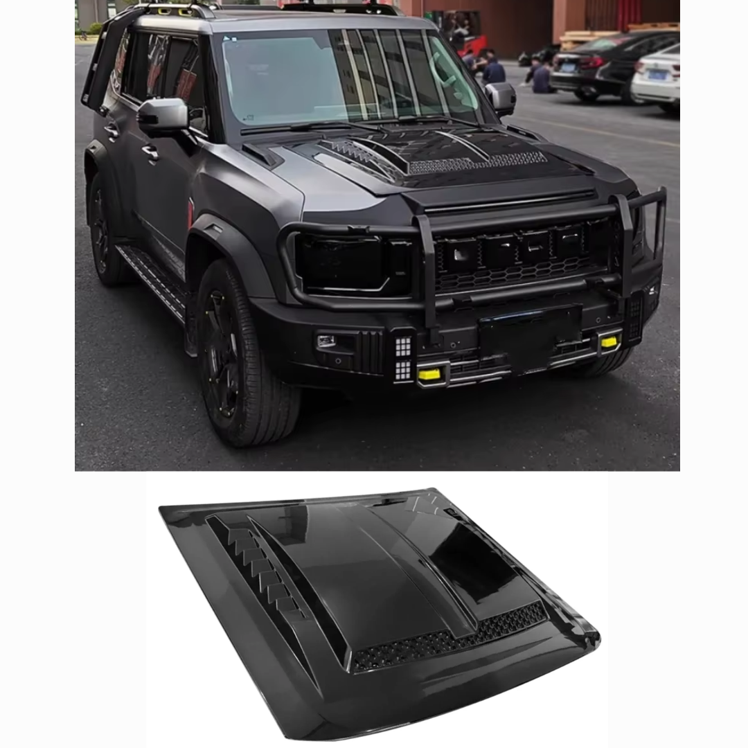 JETOUR T2 BRABUS STYLE BONNET SCOOP-GLOSS BLACK (non oem)