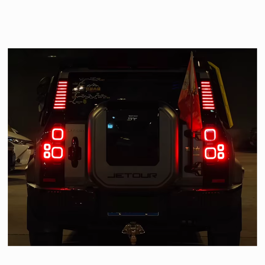 JETOUR T2 DEFENDER STYLE LED SMOKED TAIL LIGHTS (non oem)