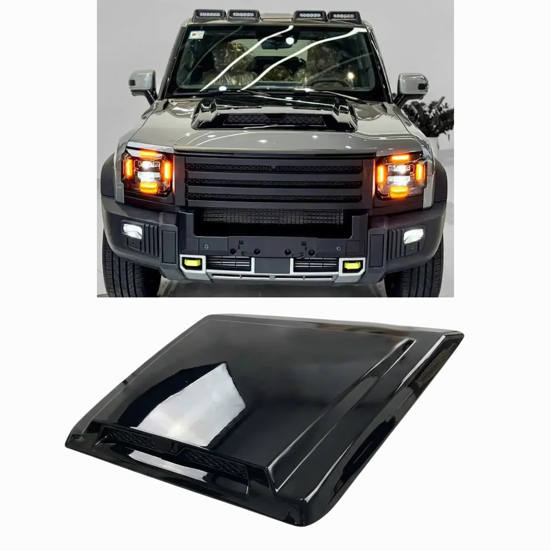 JETOUR T2 WARRIOR STYLE BONNET SCOOP - GLOSS BLLACK (non oem)