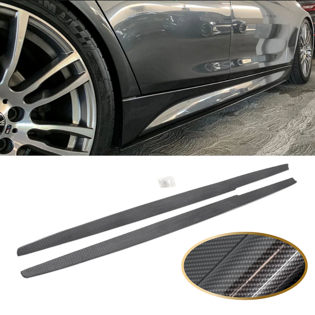 BM F30 CARBON FIBRE SIDE SKIRTS - M PERFORMANCE STYLE (non oem)