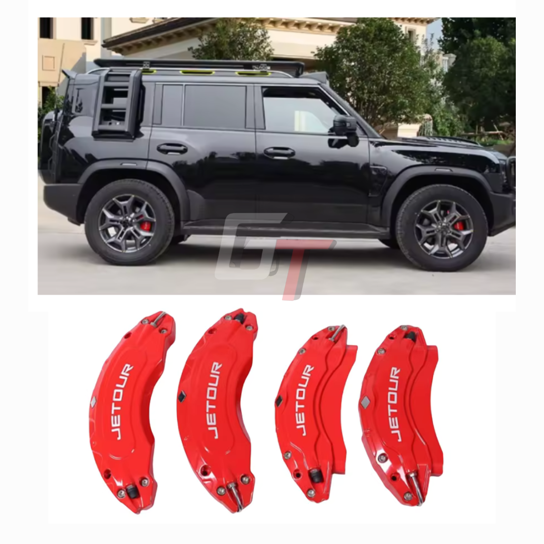 JETOUR T2 ALUMINIUM BRAKE CALIPER COVERS - RED (non oem)