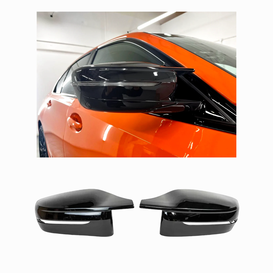 BM G42 MIRROR COVERS - M3/M4 STYLE GLOSS BLACK (non oem)
