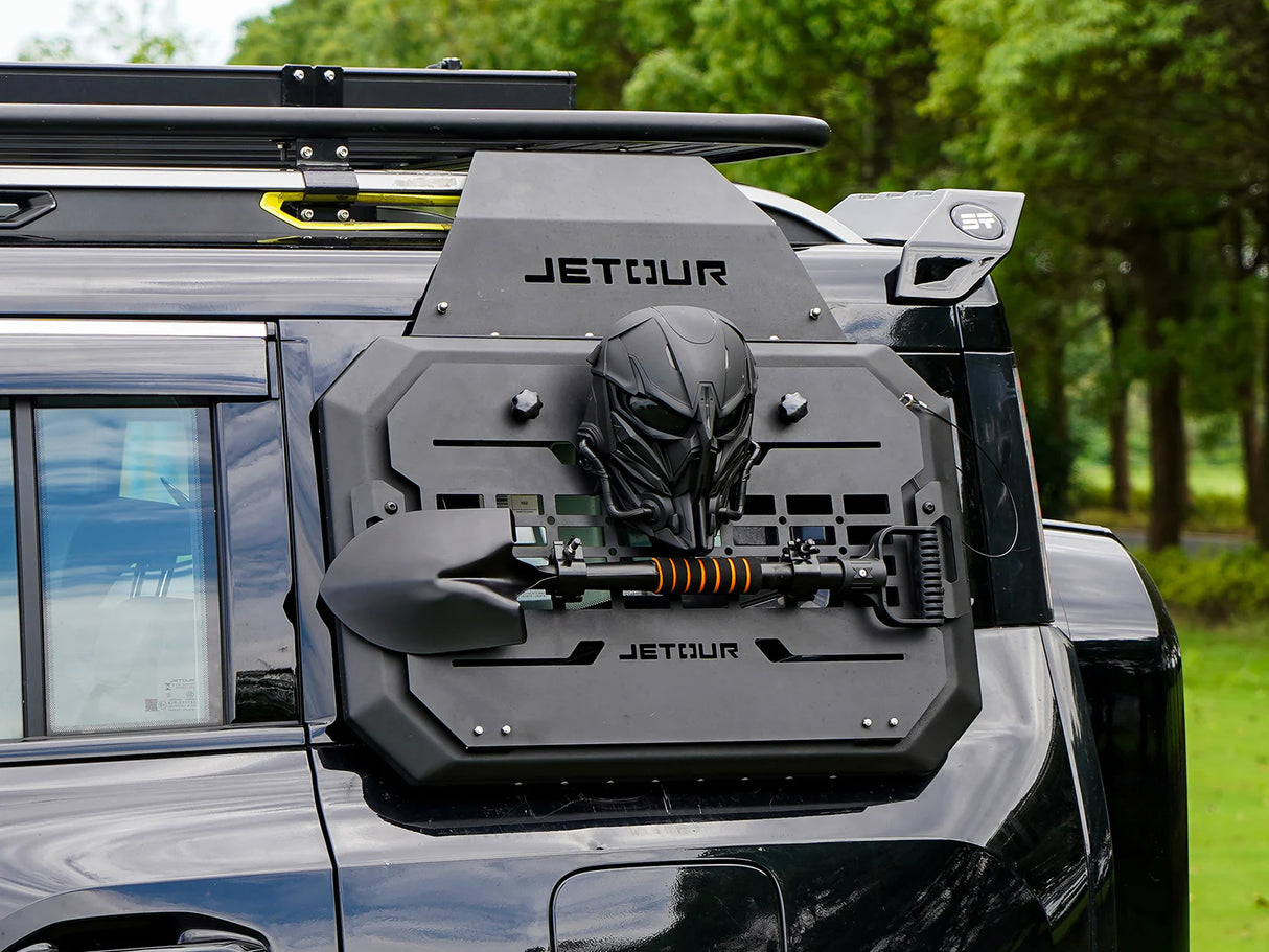 JETOUR T2 MOLLE STYLE SIDE PANEL-DARK KNIGHT EDITION WITH MASK AND SHOVEL (non oem)