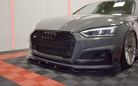 AUDI S5 GLOSS BLACK FRONT LIP SPOILER (non oem)