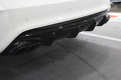 MERC W117 CLA GLOSS BLACK REAR DIFFUSER (non oem)