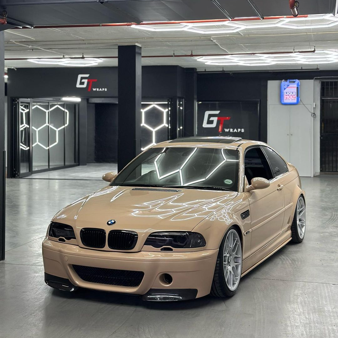 BM E46 M3 CSL STYLE FRONT BUMPER + CARBON FIBRE SPLITTERS (non oem)