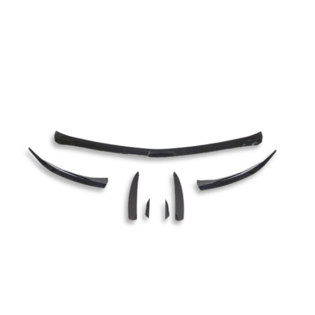 MERC W177 7-PIECE GLOSS BLACK FRONT CANARDS (non oem)