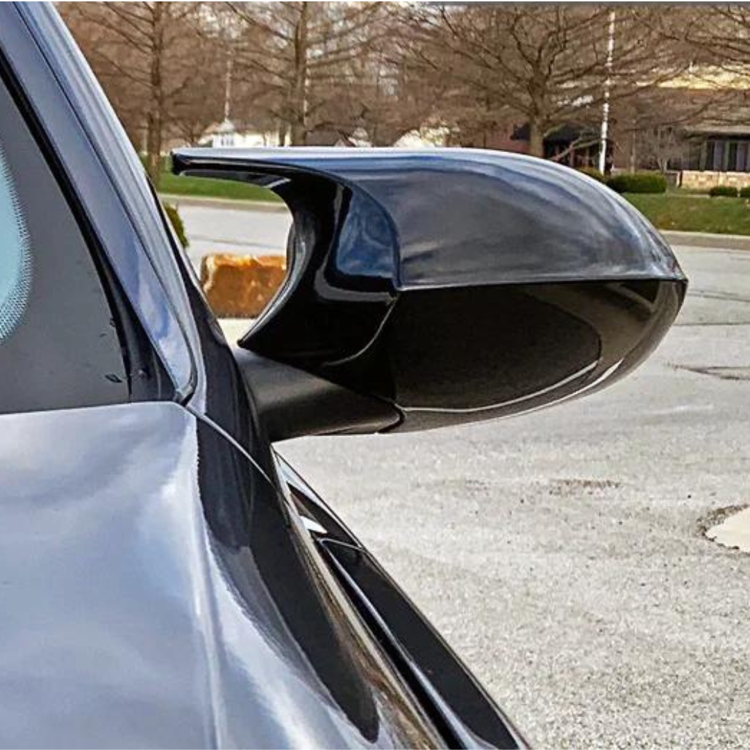 BM E82 M3 STYLE GLOSS BLACK MIRROR COVERS FACELIFT MODEL(non oem)