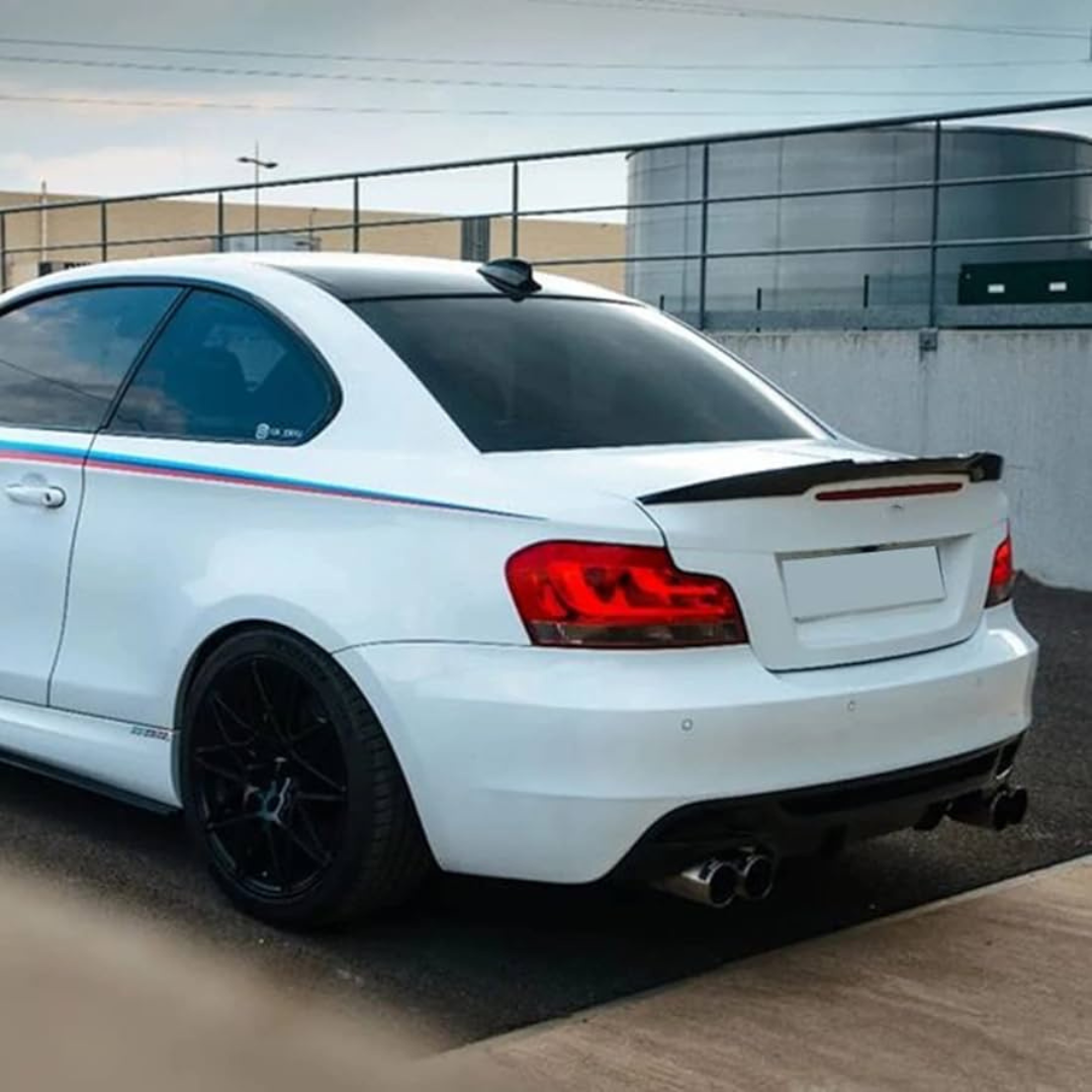 BM E82 M4 STYLE GLOSS BLACK BOOT SPOILER (non oem)