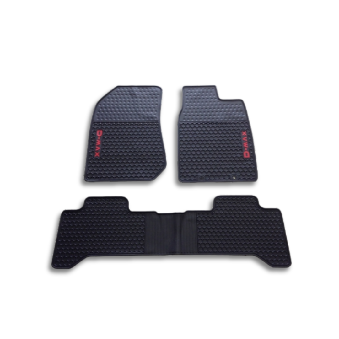 ISUZU D-MAX INTERIOR RUBBER MATS 3PC (non oem)